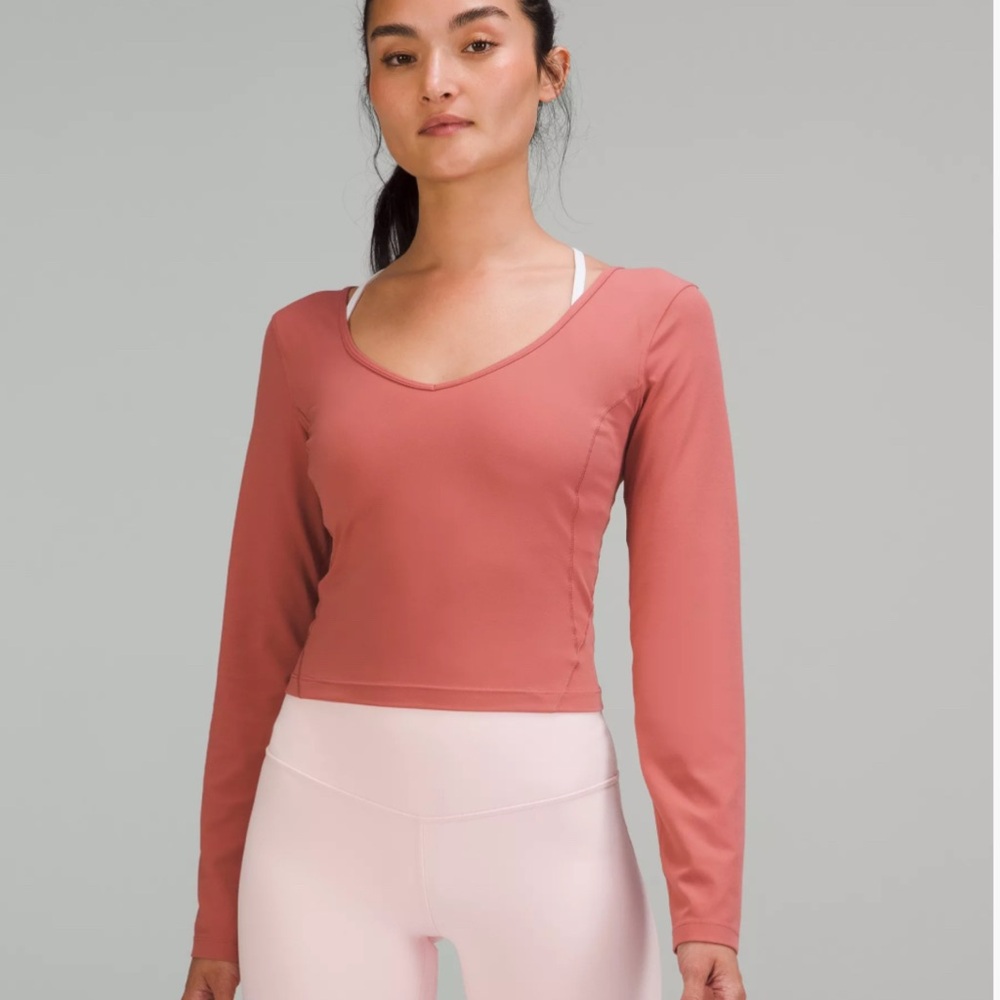 lululemon athletica align long sleeve shirt - brier rose